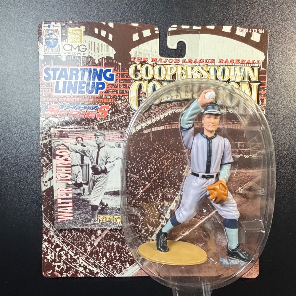 Kenner Starting Lineup 1997 Cooperstown Collection Walter Johnson Figure New